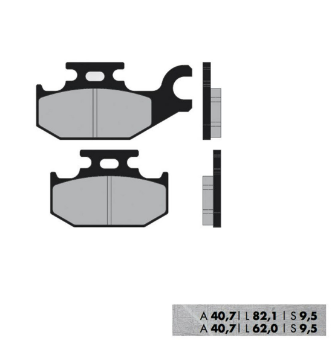 PLACUTE FRANA CAN-AM OUTLANDER 500 07-12 DS 650 01-07 OUTLANDER 650 / 800 07-12, YAMAHA YFM 400 05-08, YFM 450 03- [1]