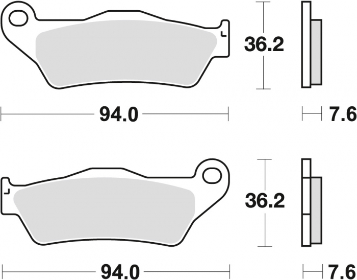 PLACUTE FRANA FATA  KTM EXC 125-525  94-22  YAMAHA XTZ 660 08-16, XTZ 700 [2]