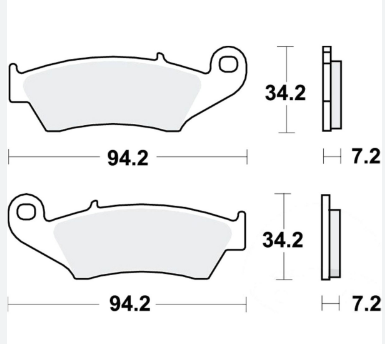 PLACUTE FRANA FATA HONDA CR/CRF /  KAWASAKI /KX/KXF / SUZUKI RM/RMZ /  YAMAHA  YZ/YZF / BETA / GASGAS [2]