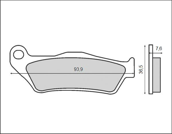 PLACUTE FRANA FATA KTM 200 / 250 / 300 / 350 / 450 [2]