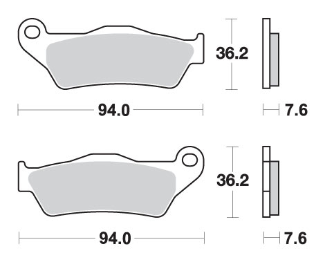 PLACUTE FRANA FATA KTM EXC/SX 125-525 PLACUTE SINTER [2]