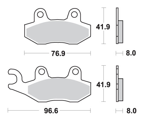 PLACUTE FRANA FATA SUZUKI LT-R450/LT-A500 YAMAHA YFM 700 RAPTOR RHINO [2]