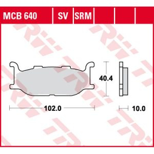 PLACUTE FRANA FATA YAMAHA XV 535 95-98, XJ 600 92-97, XVS 650 97-07, XJ 900 95-03, XV 1100 94-98, XV 1600 [2]