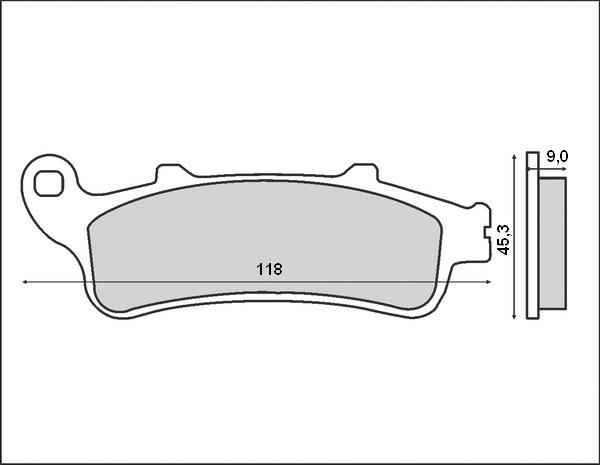 PLACUTE FRANA HARLEY DAVIDSON XL; HONDA CB, CBF, CBR, CTX, FES, FJS, FORZA 125-1800 2001-2018 [2]