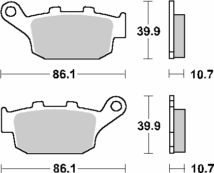 PLACUTE FRANA HONDA CB 250 / CBR 400 HONDA NT 650 / VFR 400 / VT 250 / XL TRANSALP  700 [2]