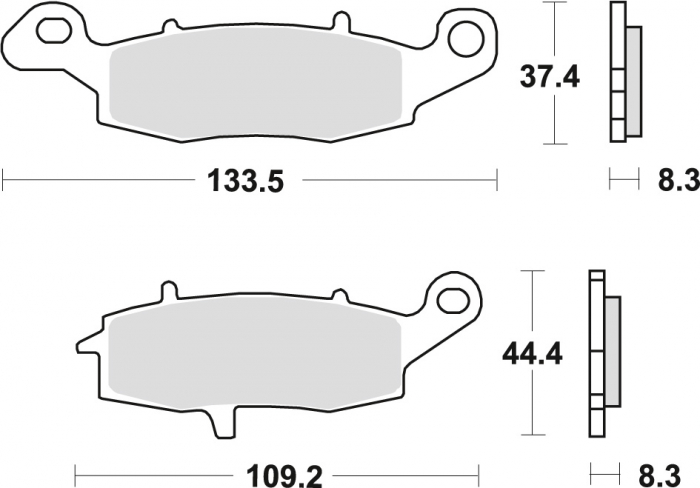 PLACUTE FRANA KAWASAKI ER6 06-16, VERSYS 650 07-14, Z 750, 04-06, ZR7 99-04, W 800 '11 -, GZ 1100 95-150, VN 95-15, VN 03-08, VN 1700 09-17, SUZUKI GS 500 96-08, GSF 600 00-04, FATA [1]