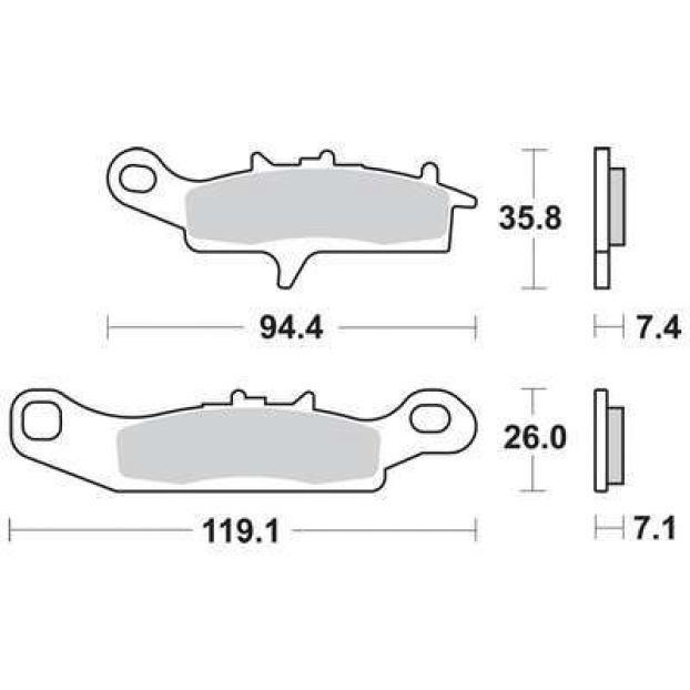 PLACUTE FRANA KAWASAKI KFX 700 / KVF450 SUZUKI LT-V 700F [2]