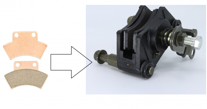 PLACUTE FRANA PARCARE CFMOTO 400 / 450 / 500 / 520 / 550 / 625 / 800 [2]