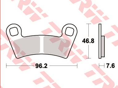 PLACUTE FRANA POLARIS GENERAL / RANGER / RZR / OUTLAW 2006-2019 [2]