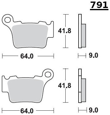 SET PLACUTE FRANA SPATE KTM 125-525 SINTER 2004-2024 [3]
