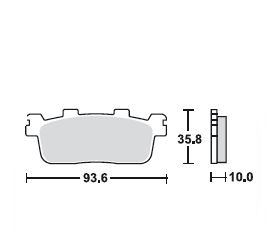 SET PLACUTE FRANA SPATE KYMCO GRAND DINK 125 / 300 KYMCO PEOPLE 125 / 200 / 250  KYMCO XCITING 250 / 300 [2]