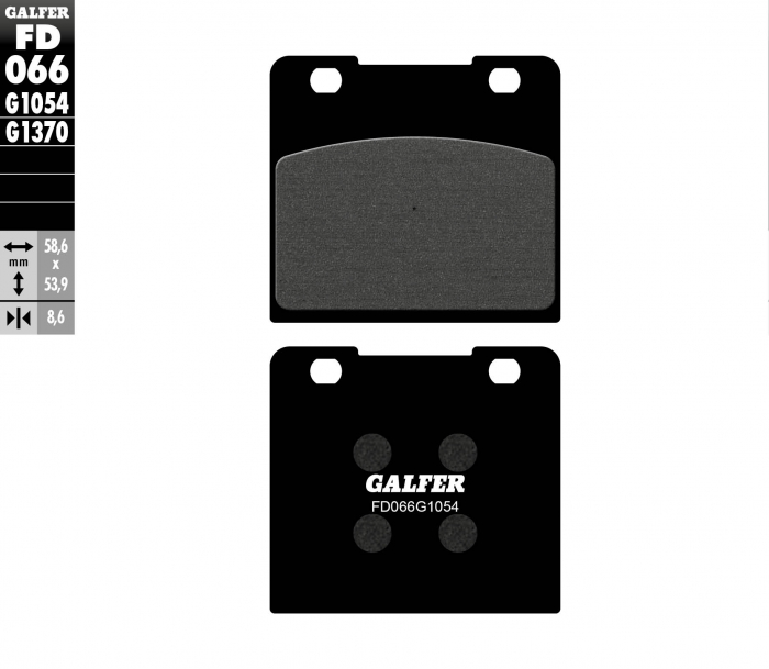 PLACUTE FRANA SUZUKI VS 1400 87-03, GSXF 1100 88-92, VS 800 92-03, VS 600 94-97, YAMAHA SRX 250 85-87 FATA SAU SPATE [1]