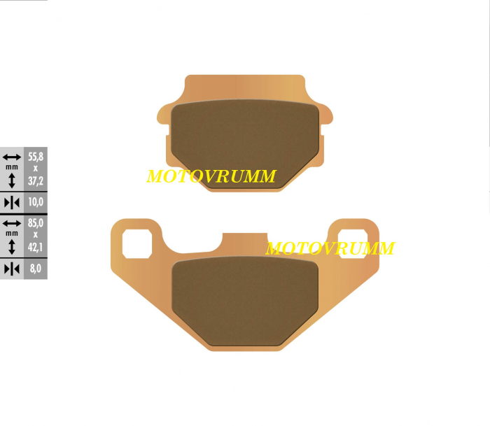 PLACUTE FRANA TGB / YAMAHA / DINLI / KTM / KAWASAKI / POLARIS / AEON COBRA / APRILIA [1]