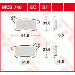 SET PLACUTE FRANA FATA/SPATE KTM/ HUSQVARNA  SX/CR [2]