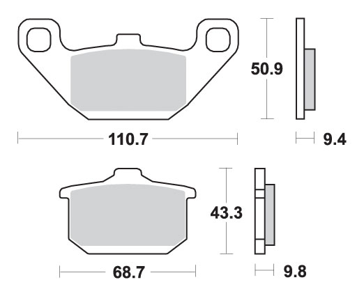 PLACUTE FRANE KAWASAKI EN 500 90-03, GPZ 600 85-90, VN 750 86-95, GTR 1000 86-93, ZR 1100 96-97, VN 1500 85-90, VN 1500 86-90 [2]