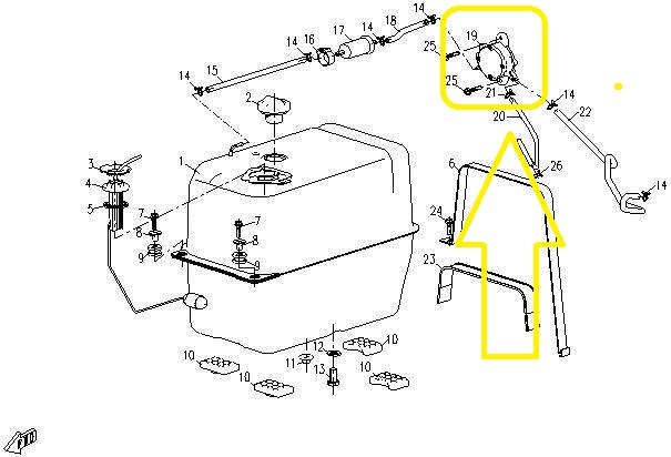 POMPA BENZINA CFMOTO UTV 500 2008-2015 [2]