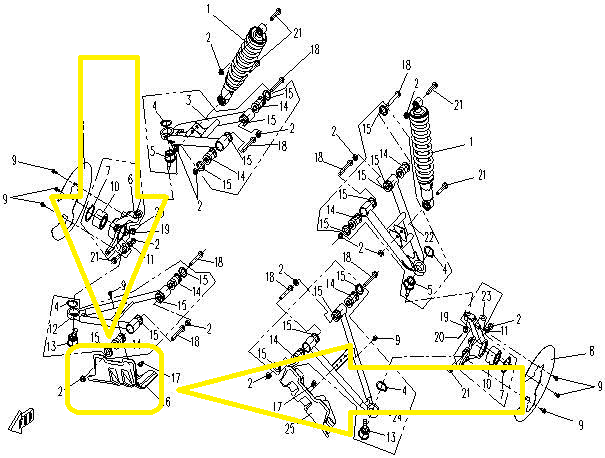 PROTECTIE BRAT FATA DREAPTA CFMOTO CFORCE 500-625-800-820 2007-2019 [2]