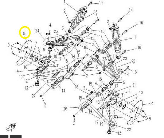 PROTECTIE DISC FRANA FATA CFMOTO 500/600 [2]