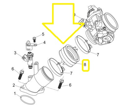 RACORD ADMISIE LINHAI 500 E4 / M565 / M550 / 570 PROMAX / M565LT E4 / M750L T3b [2]