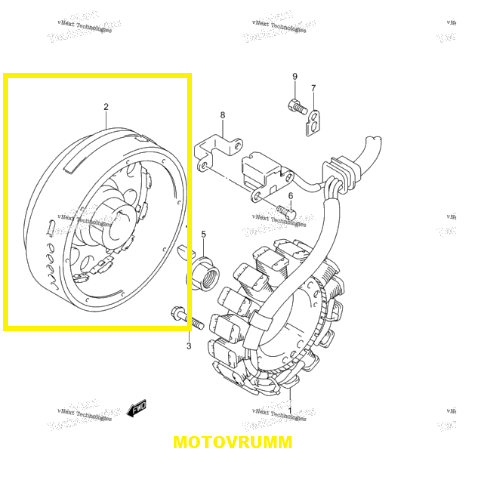 ROTOR ( MAGNETOU )SUZUKI EIGER 400 03-08 [4]