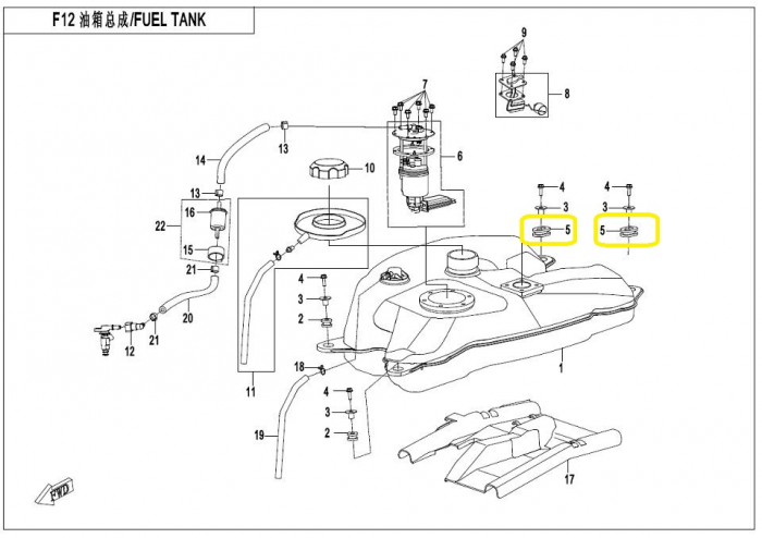 TAMPON PRINDERE REZERVOR CFMOTO 400/450/500/520/550/600/625 07-24 [3]