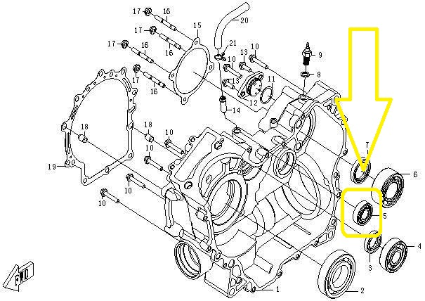RULMENT AX BALANSOR CFMOTO ATV / UTV 500/625 2007-2016 [2]