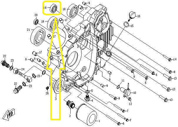 RULMENT AX BALANSOR CFMOTO ATV / UTV 500/625 2007-2016 [3]