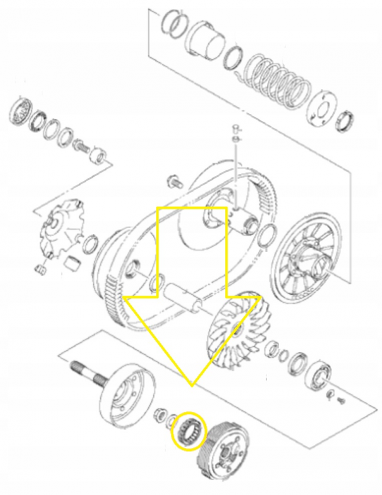 RULMENT FRANA MOTOR SUZUKI LT-A/LT-F 400/500/700/750 YAMAHA YFM400/450/550/700 07-18 [3]
