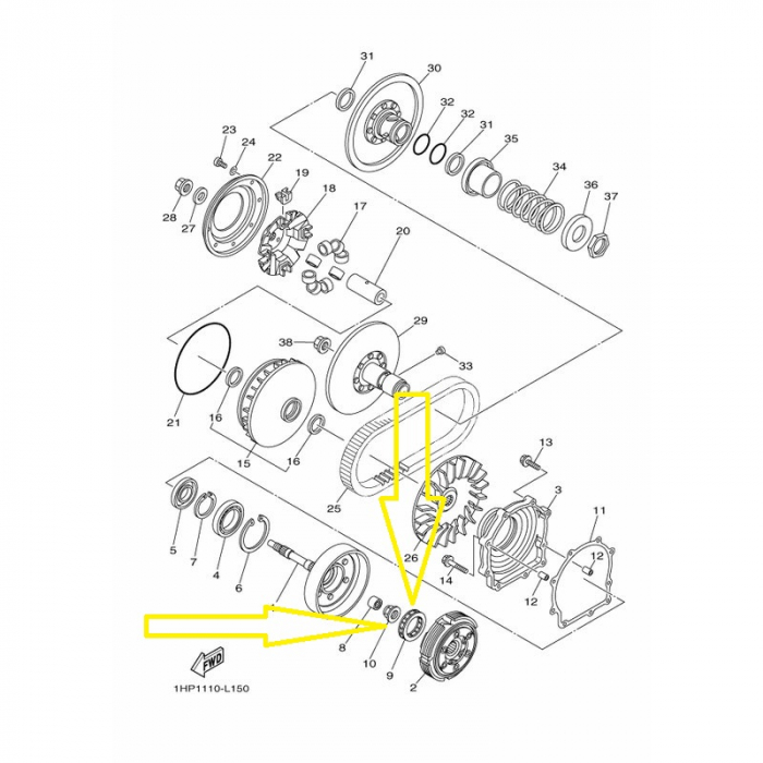 RULMENT FRANA MOTOR SUZUKI LT-A/LT-F 400/500/700/750 YAMAHA YFM400/450/550/700 07-18 [4]