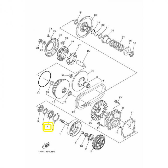 RULMENT OALA AMBREIAJ YAMAHA YFM 350/450/550/660/700 [2]
