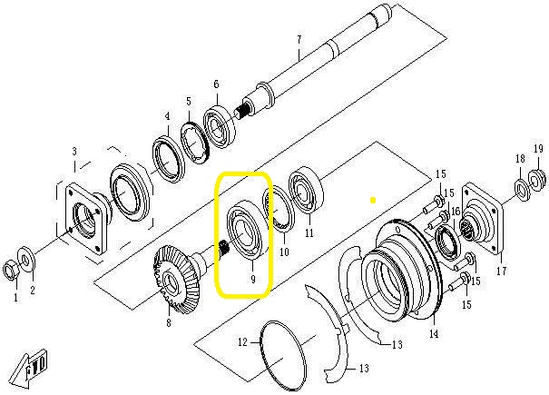 RULMENT PINION ATAC CUTIE CFMOTO 500 / 625 07-16 / CFMOTO ATV / UTV / SSV 16-24 [3]