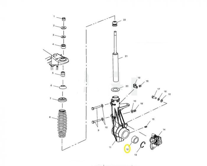 RULMENT ROATA FATA POLARIS 300/330/400/500/570/600/700/800 [2]