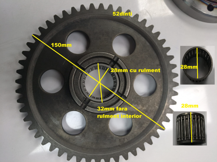 RULMENT UNISENS PORNIRE ( BENDIX) YAMAHA YFM 660 RAPTOR 2001-2003 [2]