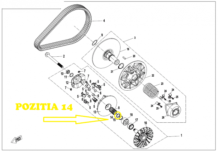 SAIBA CVT CFMOTO CFORCE / ZFORCE / UFORCE 400/450/520/550/625/820/850/1000 [2]