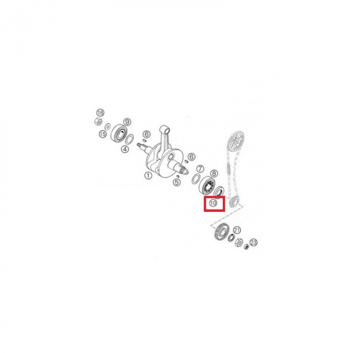 SEMERING AMBIELAJ  30x47x7 BSL VITON KTM SX 65 '09-'19 / EXC/XC-W 400/450/525 '07 0760304772 [2]