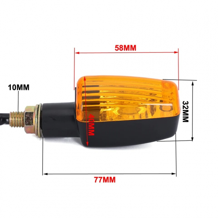 SEMNALIZARI MOTO / ATV CU BEC ORANGE UNIVERSALE [7]