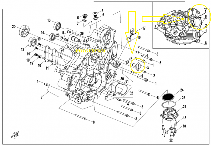SENSOR DE VITEZA (CUTIE VITEZA ) CFMoto 400/500/600/625 [4]
