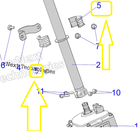 SET BUCSE COLOANA DIRECTIE POLARIS SPORTSMAN / SCRAMBLER 2019-2025 [2]