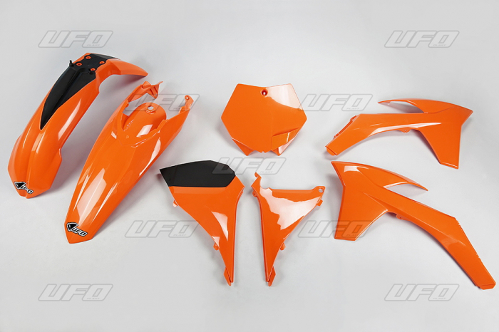 SET CARENE KTM 125 / 150/ 350 / 450 2011  ORANGE - NEGRU [1]