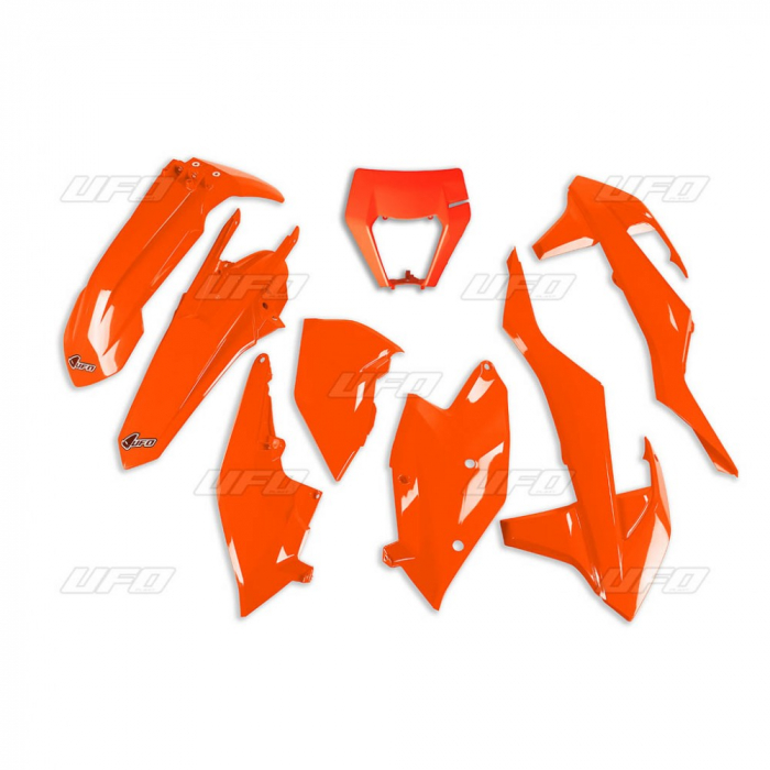 SET COMPLET CARENE KTM EXC / EXCF '17 -'19 FLUO [1]