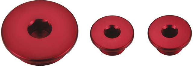 SET DOPURI CAPACE HONDA CRF 250R '04-'09 (3 BUC.) CULOARE ROSIE [1]