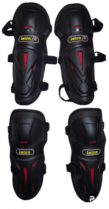 SET GENUNCHERE+COTIERE MOTO UNIVERSALE REGLABILE [2]