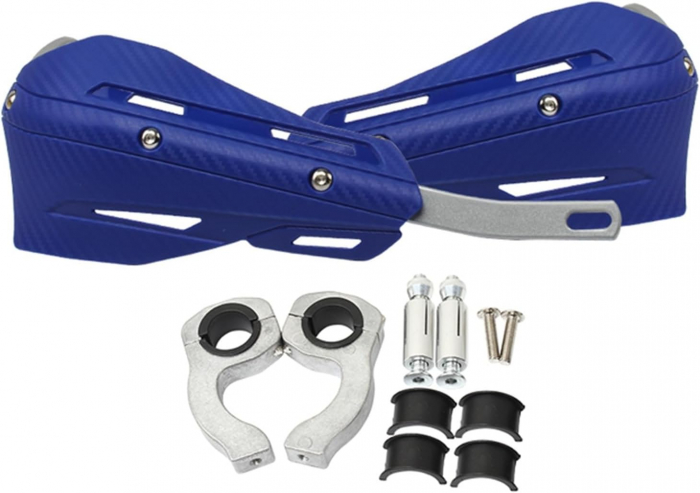 SET HANDGUARD MOTO (PRINDERE GHIDON 22-28MM ) PORTOCALIU / ALB / NEGRU / ROSU / ALBASTRE [5]