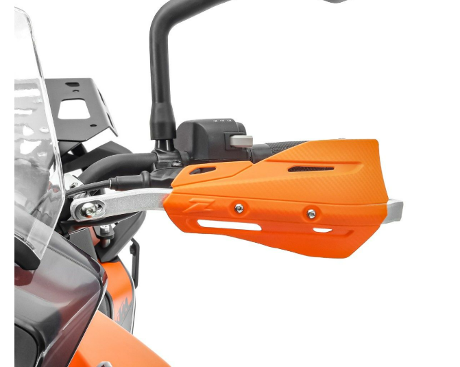 SET HANDGUARD MOTO (PRINDERE GHIDON 22-28MM ) PORTOCALIU / ALB / NEGRU / ROSU / ALBASTRE [7]