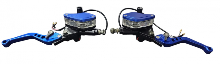 SET MANETE UNIVERSALE ATV / MOTO HIDRAULICE  ( CU STICLA TRANSPARENTA ) [5]
