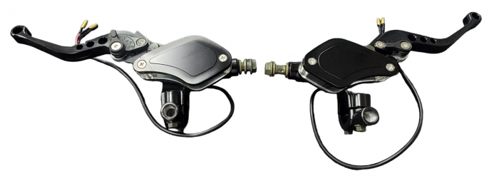 SET MANETE UNIVERSALE ATV / MOTO HIDRAULICE  ( CU STICLA TRANSPARENTA ) [2]