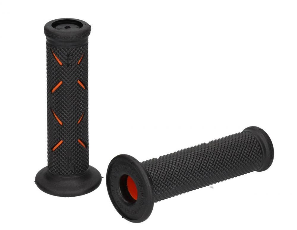 SET MANSOANE MOTOCROSS UNIVERSALE 22MM-25MM LUNGIME 122MM NEGRU (​​​​​​​Model 717) [1]