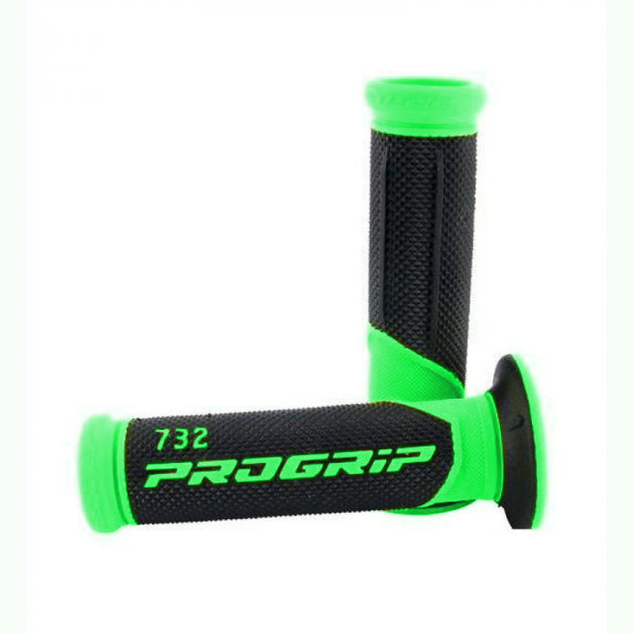 SET MANSOANE MOTOCROSS UNIVERSALE PROGRIP PG732 / PG732 - 299 VERDE [1]