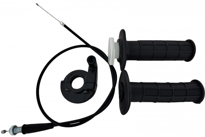 SET MANSOANE + SUPORT ACCELERATIE + CABLU ( UNIVERSALE) MOTO / QUAD / ATV [2]