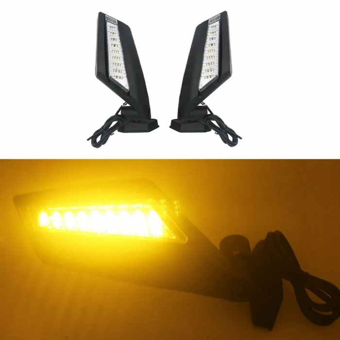 SET OGLINZI CU SEMNALIZARI RABATABILE  UTV CAN-AM MAVERICK X3  / CAN-AM COMMANDER 800 / 1000 [2]